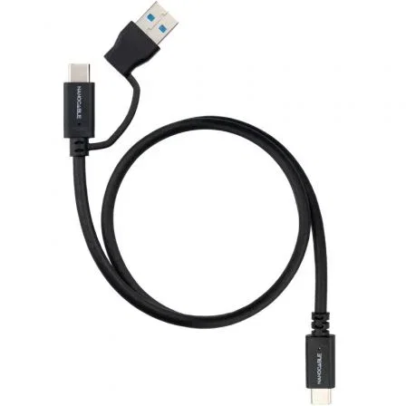 Nanocable Cable USB-C + USB-A/M a USB-C/M 3.2 Gen2 60W 4K 2m Nanocable Cable USB-C + USB-A/M a USB-C/M 3.2 Gen2 60W 4K 2m